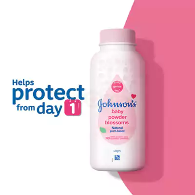 Johnson's Baby Powder Blossom Natural Plant Based 50gm
